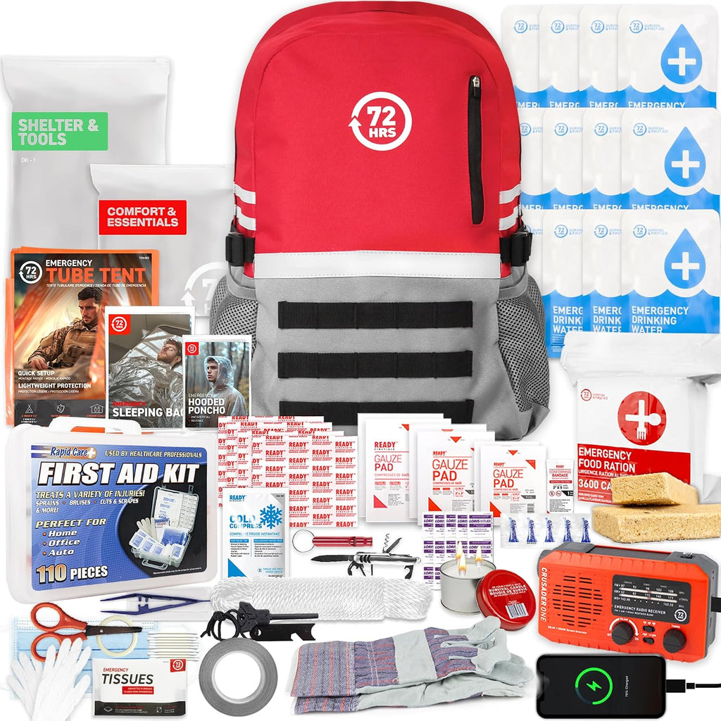 72 HRS Deluxe Emergency Survival Kit - 1 Person Kit