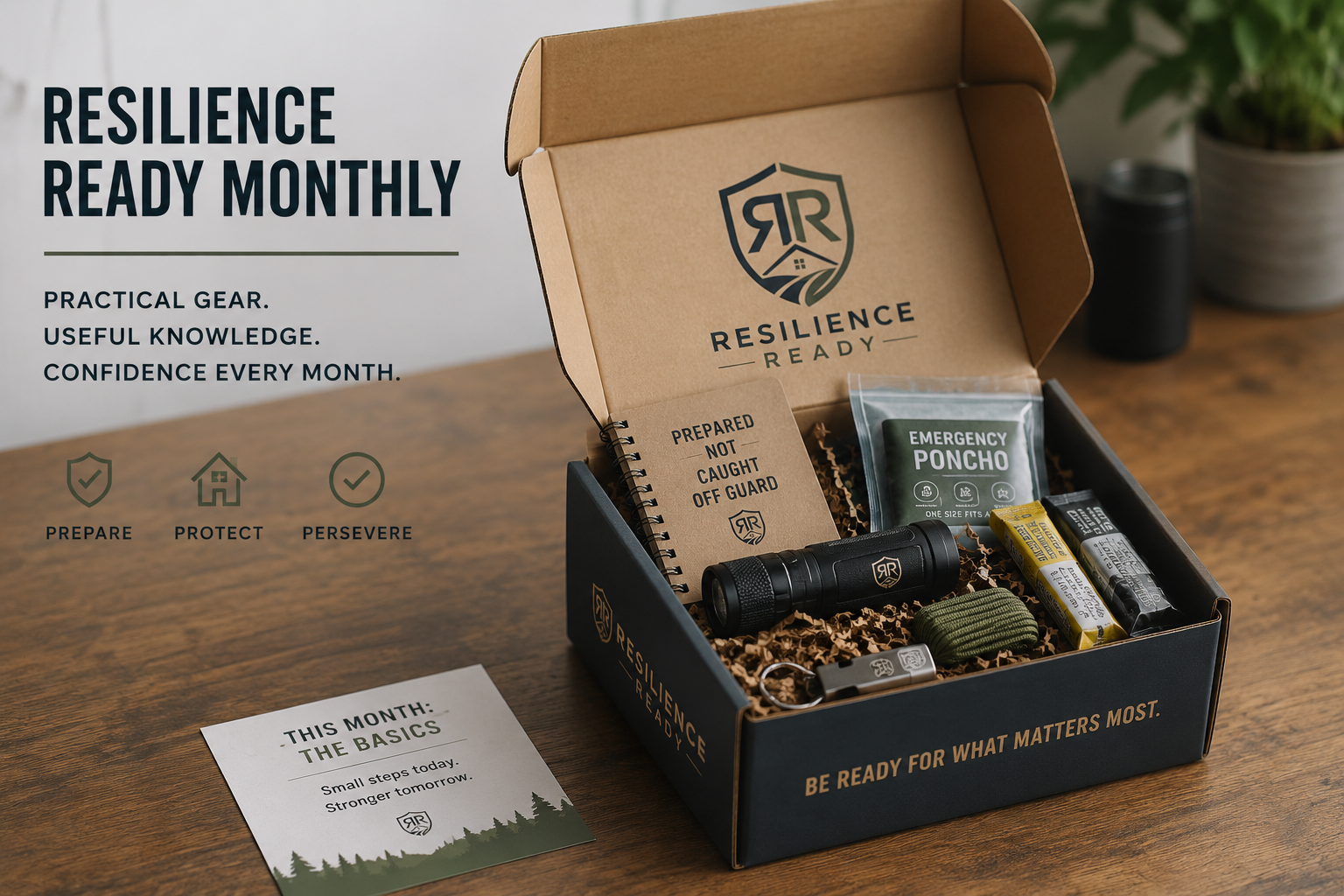 Resilience Ready Monthly - Subscription Box or 1 time Purchase - Essential Pack.