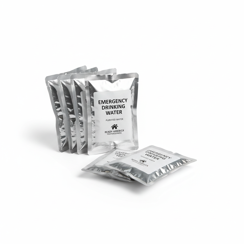 Emergency Drinking Water Pouches — 72-Hour Pack